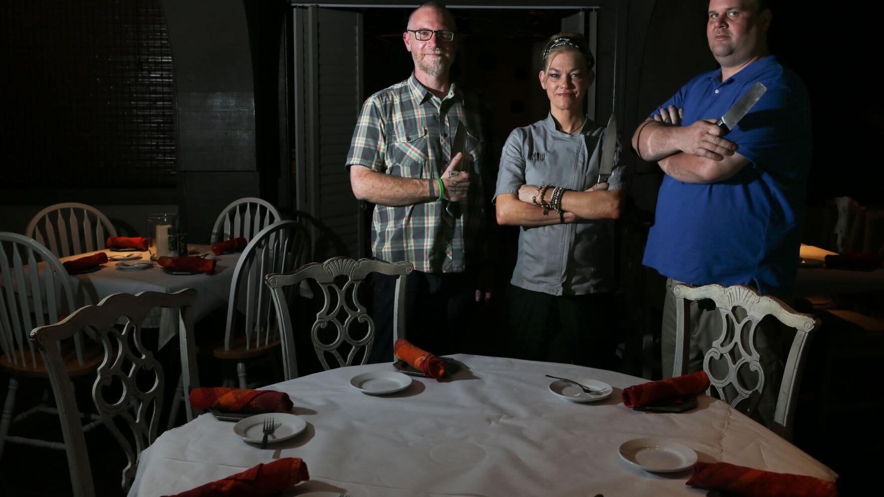 Cooking team at Woody's excited about menu